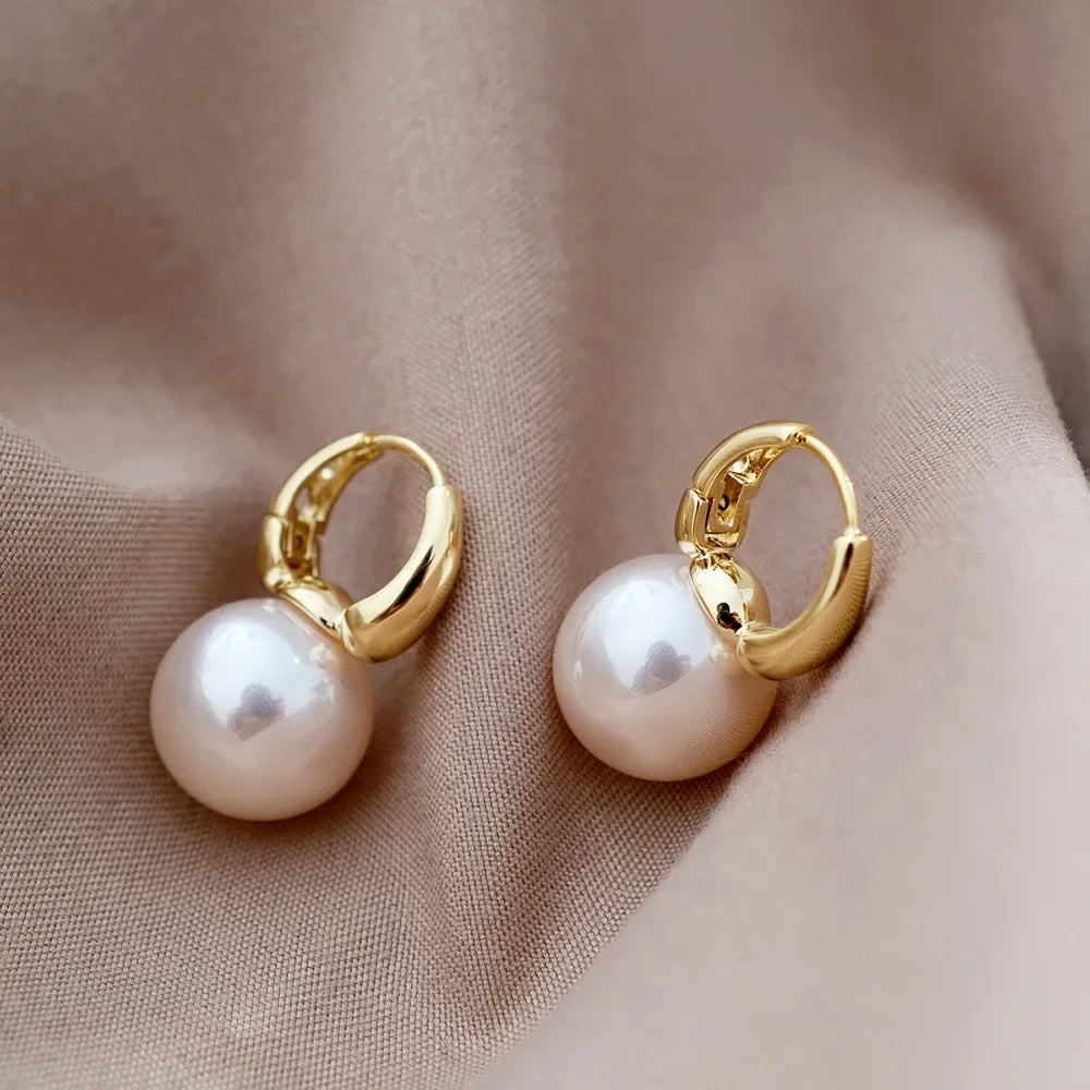 Fashion Wedding Jewelry Earrings, Silver Pearl Earrings, Minimalist Style, Women's Earrings, The First Choice For Giving Gifts