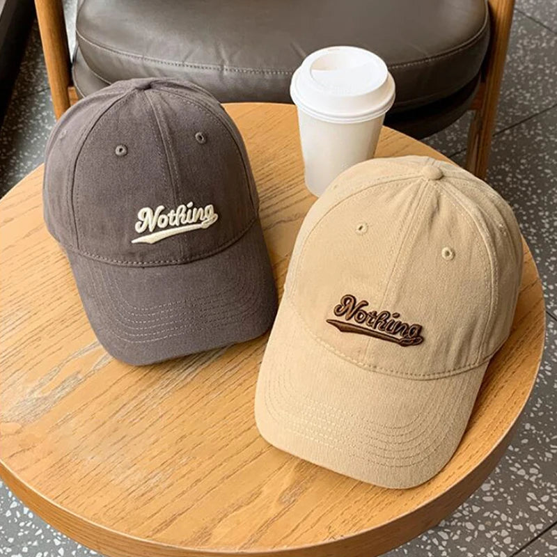 RICYGVM Letter Embroidery Baseball Hat For For Women Men Fashion Duck Tongue Cap Outdoor Sunshade Peaked Caps Solid Color Visors