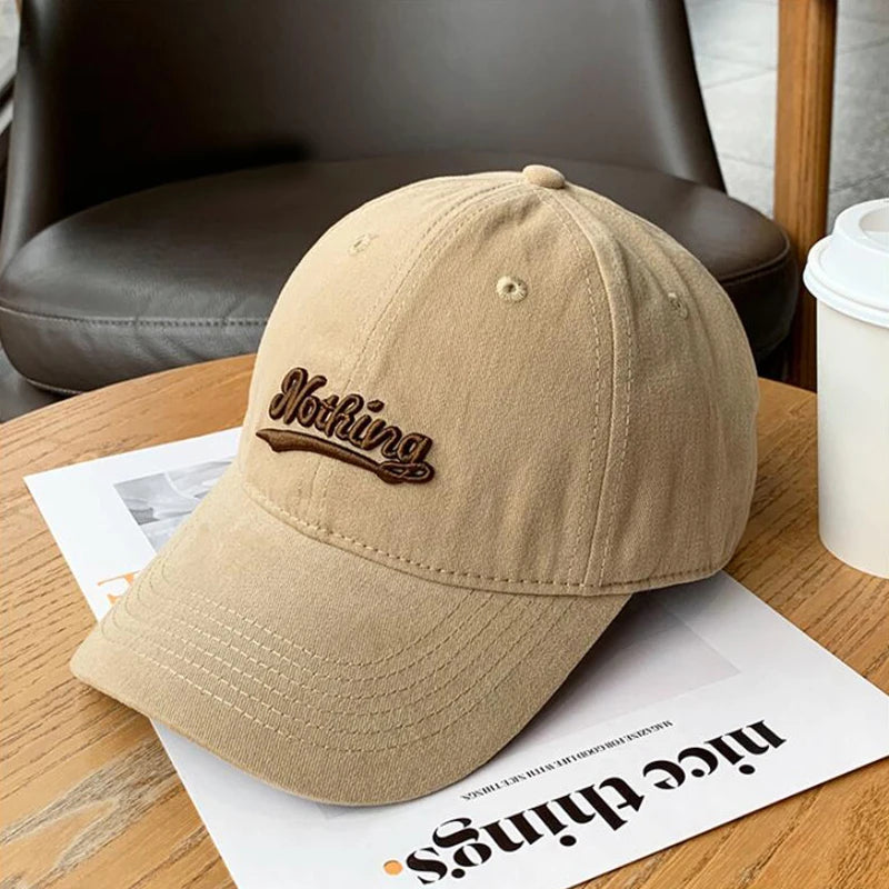 RICYGVM Letter Embroidery Baseball Hat For For Women Men Fashion Duck Tongue Cap Outdoor Sunshade Peaked Caps Solid Color Visors